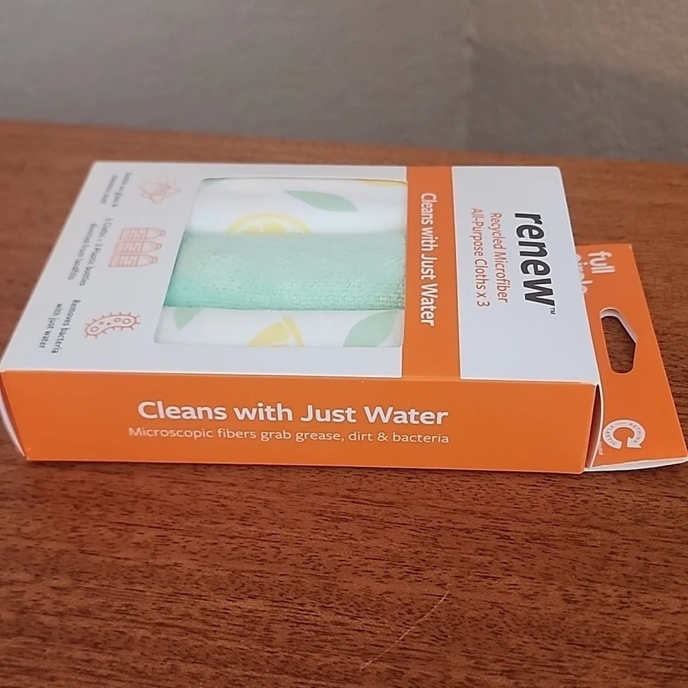 Renew Recycled Microfiber All-Purpose Cloths   Set of 3